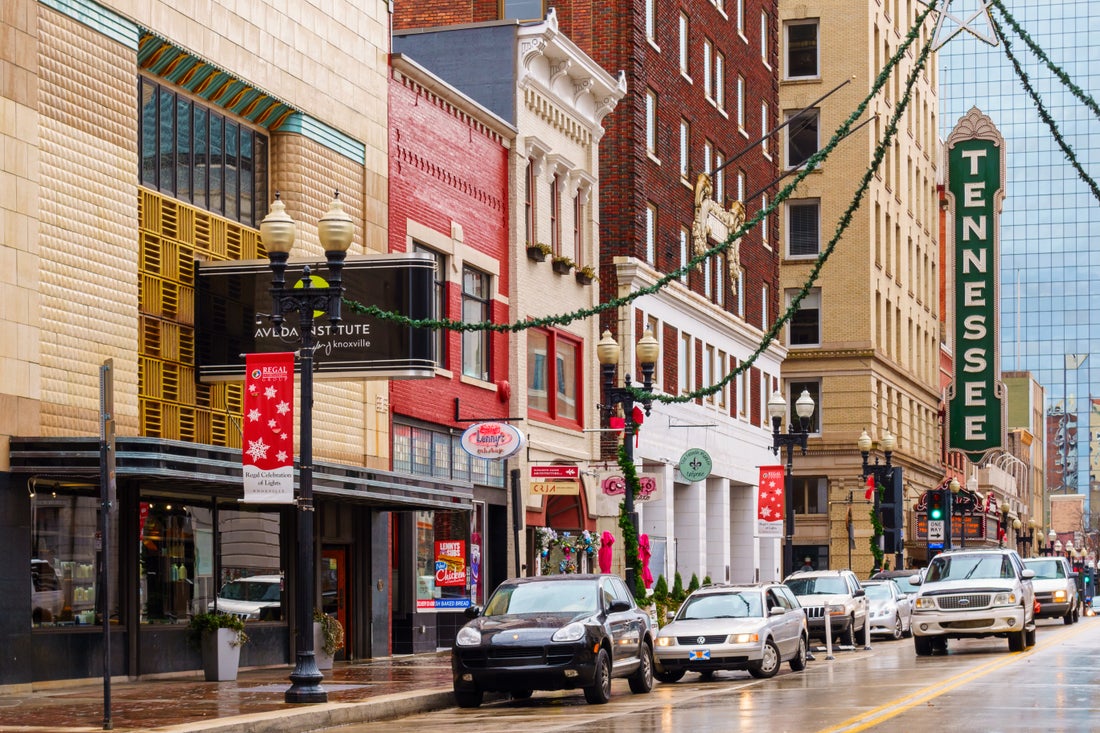 a close up of a busy city street